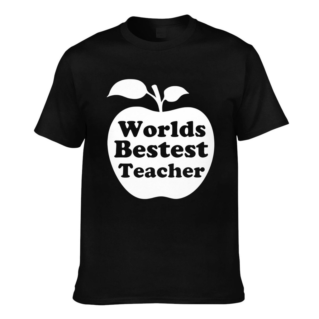 New Design Worlds Bestest Teacher Mens Funny Tshirt