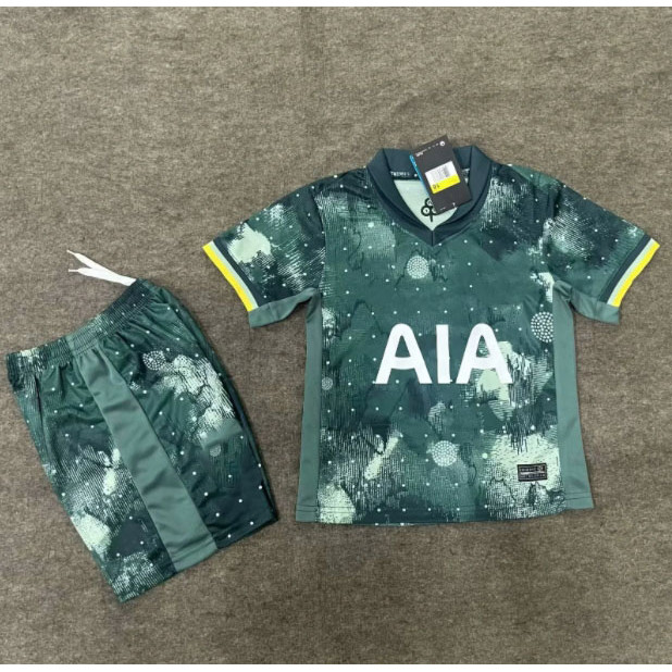 KIDS Set 24 25 spurs Third SON เสื้อฟุตบอลฟุตบอล CUSTOM Name jerseys