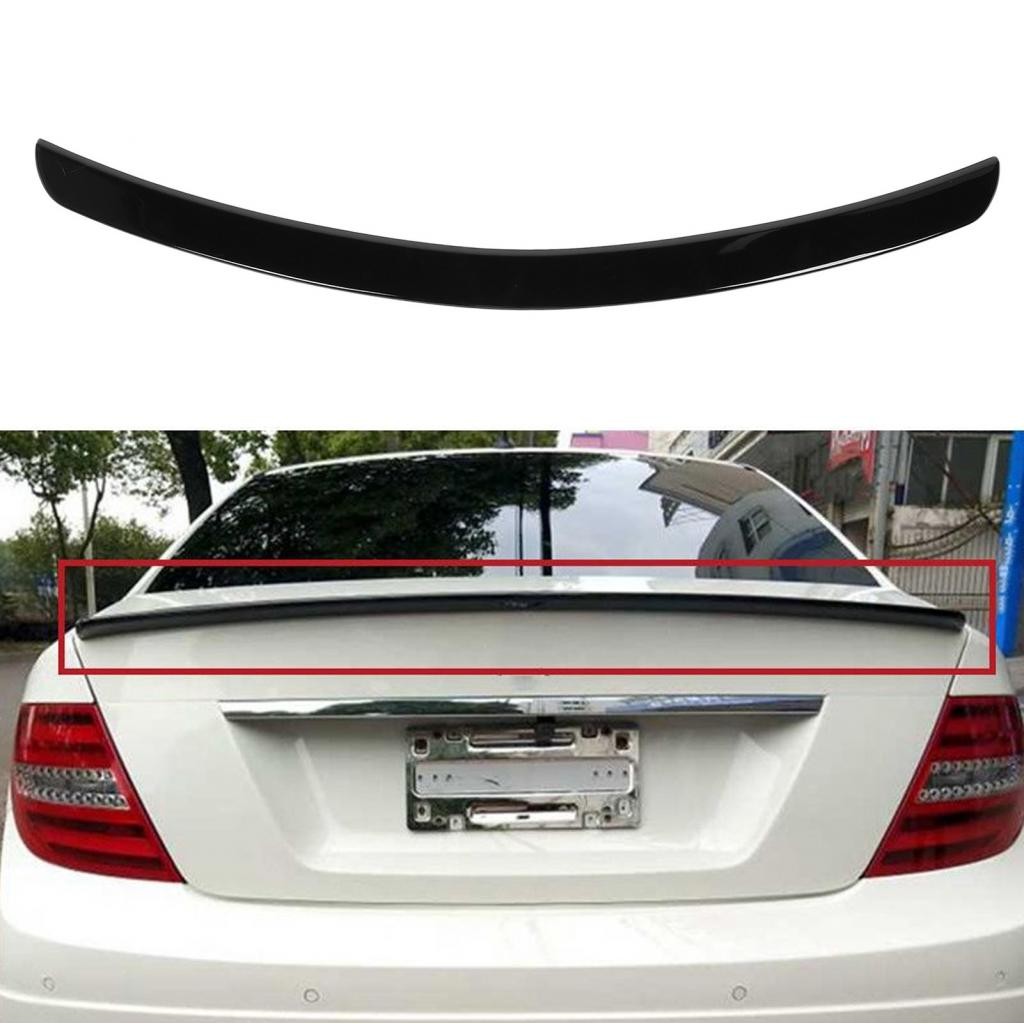 Tail Trunk สปอยเลอร์ Lip ด้านหลัง Boot กาวติดตั้ง AMG สไตล์มีสไตล์สําหรับ C-Class W204 ซีดาน