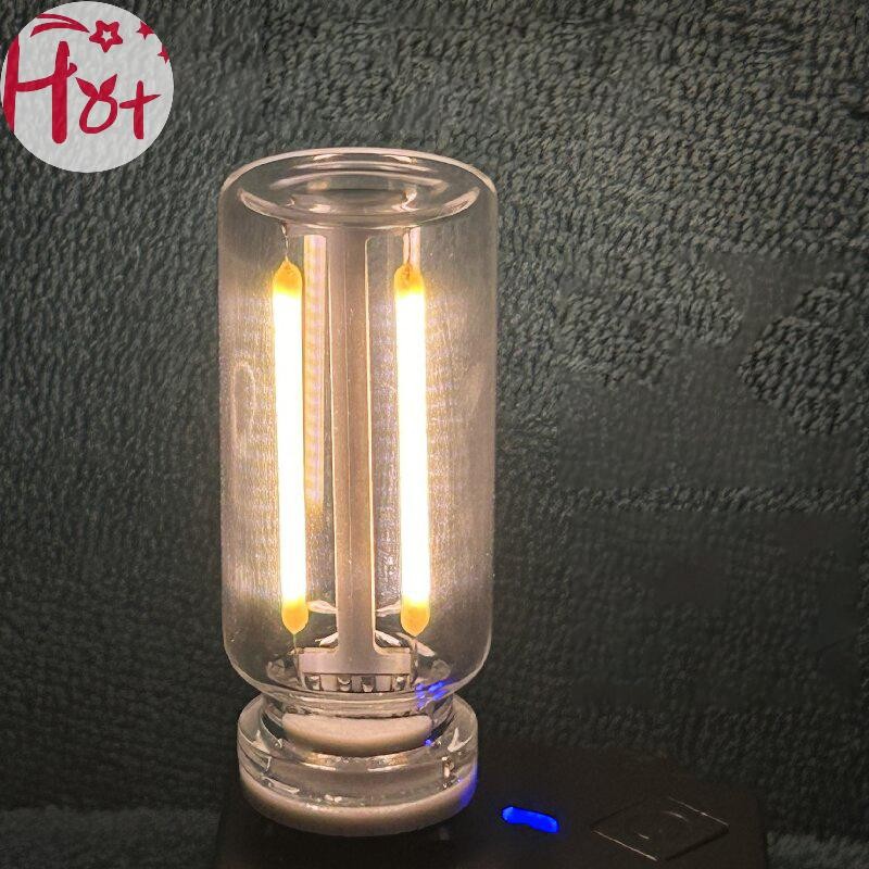 Ge Retro USB LED Filament Touch Dimming หลอดไฟ 5V Retro LED Edison หลอดไฟ Night Light Camping เติมไส้ตกแต่ง LED Lighg Square