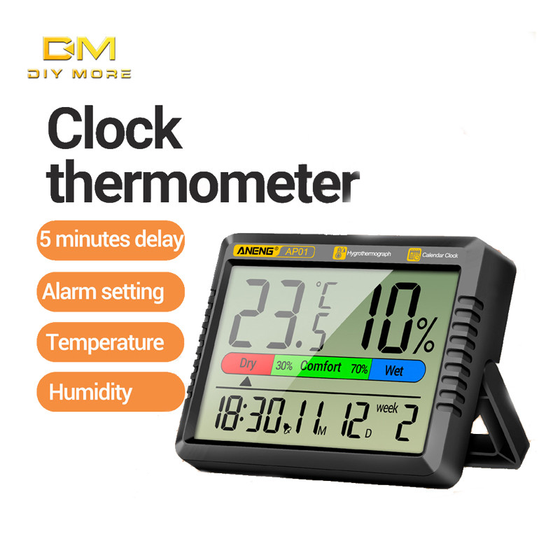 Diymore ANENG AP01 Multiscene วัดอุณหภูมิความชื้นเมตรมือถือ Precision Digital Air เครื่องวัดอุณหภูมิเครื่องวัดความชื้น