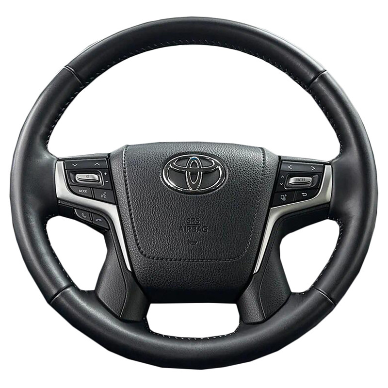 DIY ที่กําหนดเองพวงมาลัยรถสําหรับ Toyota Alphard Land Cruiser Vellfire 2016-2020 Auto หนังเทียมพวงมาลัย