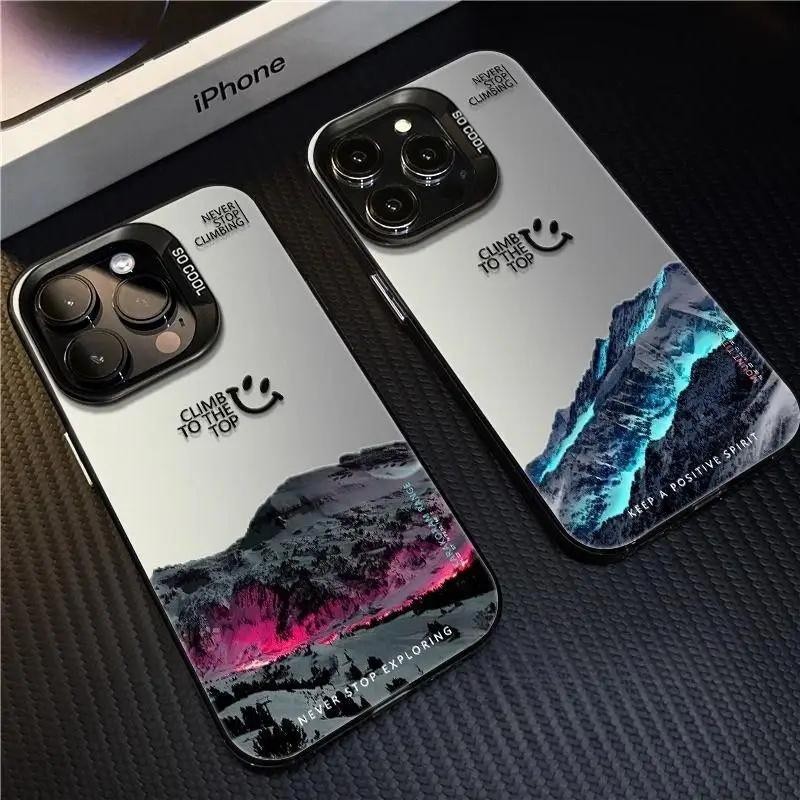 ปลอกสําหรับ Xiaomi 15T PRO F7 5G 14T Pro 13T 14t POCO F7 X7 PRO 5G X6 F6 M6 Pro X3 F3GT ฝาครอบ Snow Mountain Road สีดํา Hard กันกระแทก
