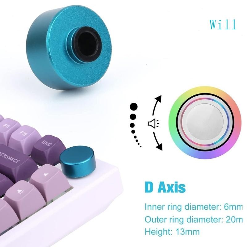 Will Metal Keyboard Knob เสริมการพิมพ์สําหรับคีย์บอร์ดเชิงกล F75 IK75