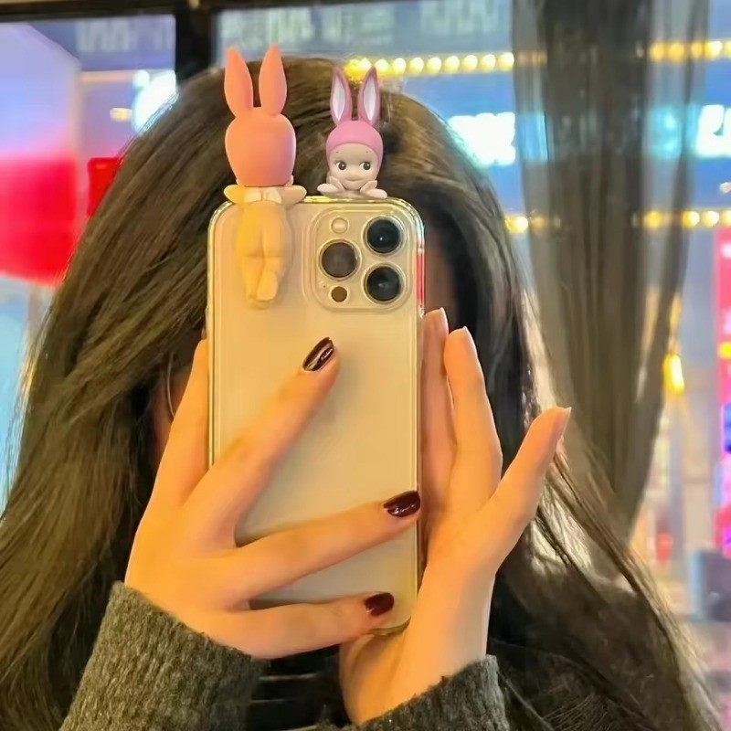 Dreaming Sonny Angelกล่องเคสโทรศัพท์สําหรับiPhone 16 15 14 13 12 11 Pro Max XR XS X 7 8 Plus SE 2020 ผลไม้สัตว์ซิลิโคน