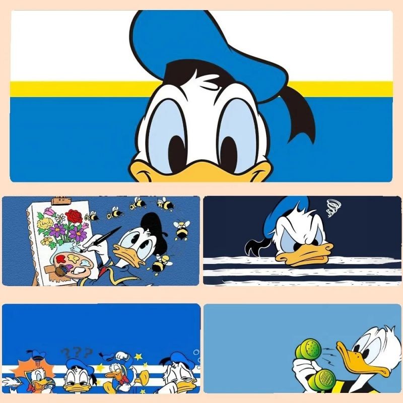 น่ารัก Donald Duck Mouse Pad สีเทาแล็ปท็อป Gaming Deskmat Sakura Mousepad อะนิเมะสํานักงานพรม Gamer คีย์บอร์ดโต๊ะคอมพิวเตอร์
