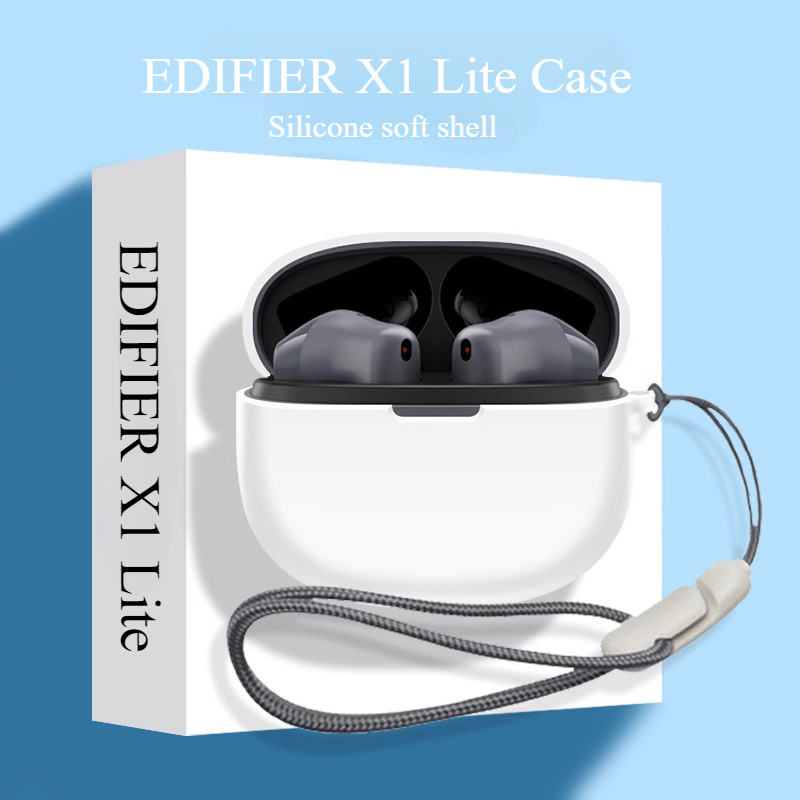 For EDIFIER X1 Lite Case Silicone Soft Case EDIFIER T10 Transparent Case Cute Lanyard Pendant EDIFIE