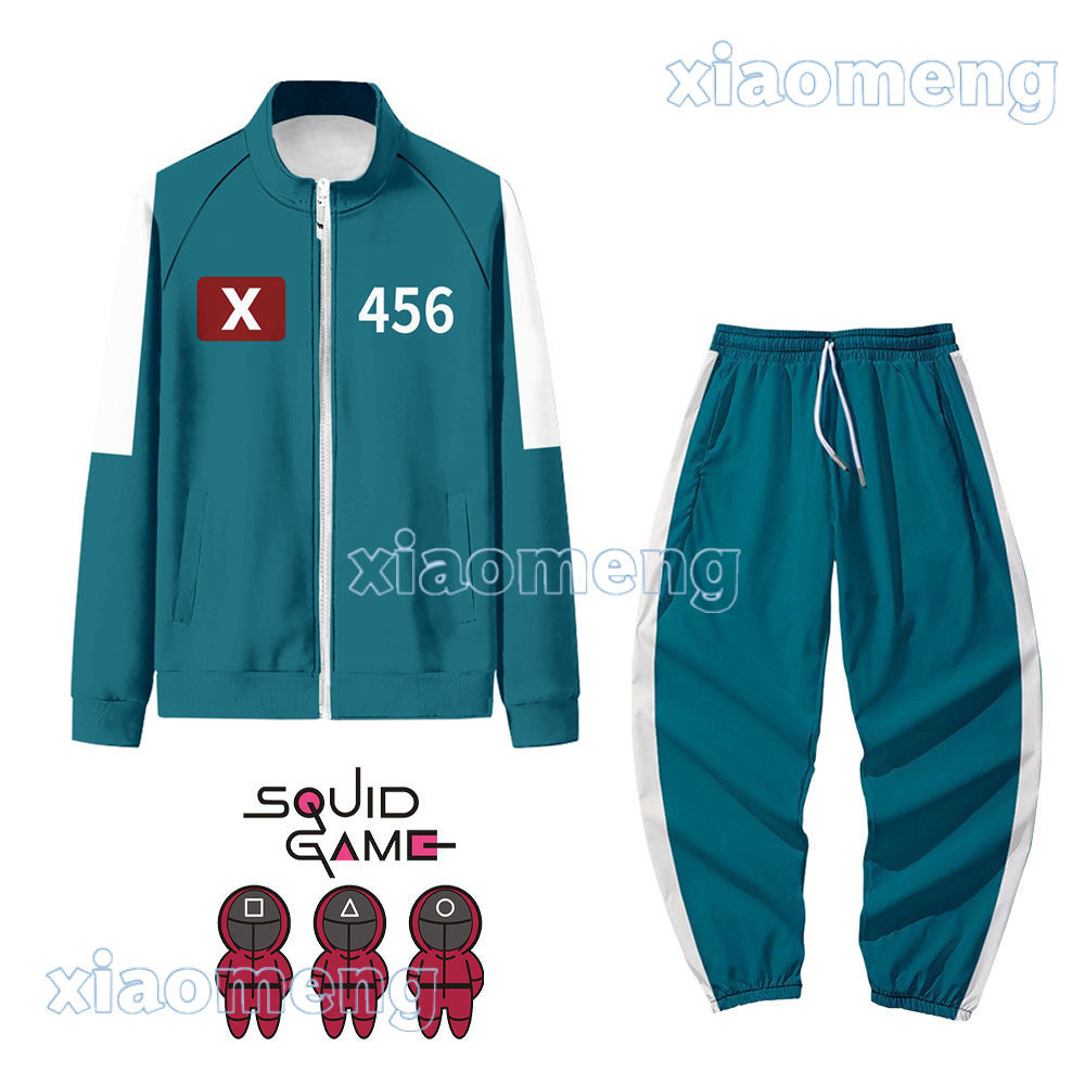 【S-4XL】  game costume 456 jacket for adults  001 390 333 120 customized number