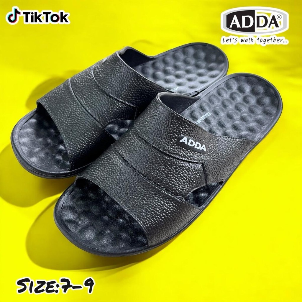 รองเท้าแตะ ADDA รุ่น 13X00-M1 ขนาด 7-9 พื้นปุ่มนวด พร้อมกันลื่น ทนทาน