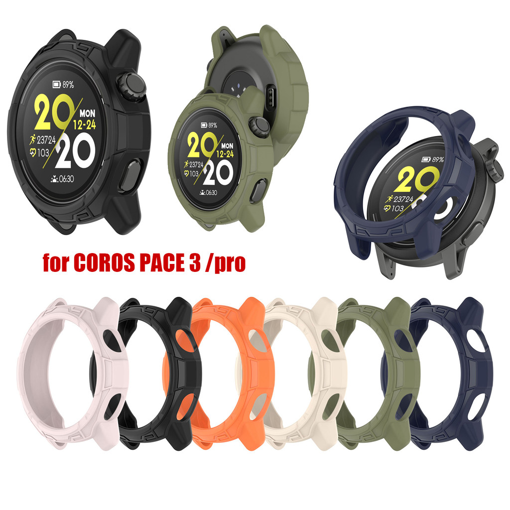 เคสซิลิโคน TPU ฝาครอบป้องกันกันชนกันรอยขีดข่วนสําหรับ Coros PACE 3 pro PACE3 PACE pro