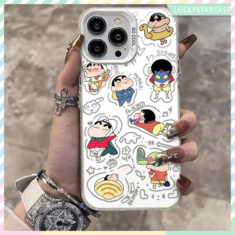 เคส ไอโฟน11 ชินจัง เคสไอโฟนหรูหราไฮโซ For IPhone 11 13 12 14 15 16 ProMax 8P 7P X XR XS Max SE เคส กันกระแทก เคสโทรศัพท์