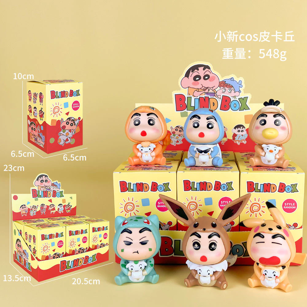 💥จัดส่งจากประเทศไทย💥6 ชิ้น/กล่อง Crayon Shin คอสเพลย์สัตว์ Kuromi เค้กอะนิเมะรูป COD สต็อกรูปตุ๊กตาของเล่นสําหรับของขวัญเด็กคอลเลกชันเครื่องประดับรถบ้านเค้กตกแต่ง Gacha thumbnail 9