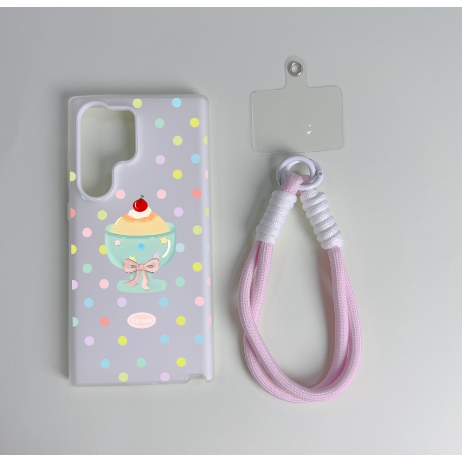 SAMSUNG การ์ตูนรูปแบบขนมหวานฝาครอบโทรศัพท์กันกระแทกสําหรับsamsung A23 A24 A25 a55 s22 s22plus ultra 