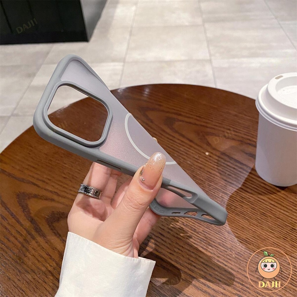 DAJII บบางเฉียบ ด้านใส ป้องกันลายนิ้วมือนุ่ม Case iPhone ใช้ได้กับ เคสไ โฟน Compatible For iPhone 16 15 14 13 12 11 Pro Max Plus เคสกันกระแทก Case