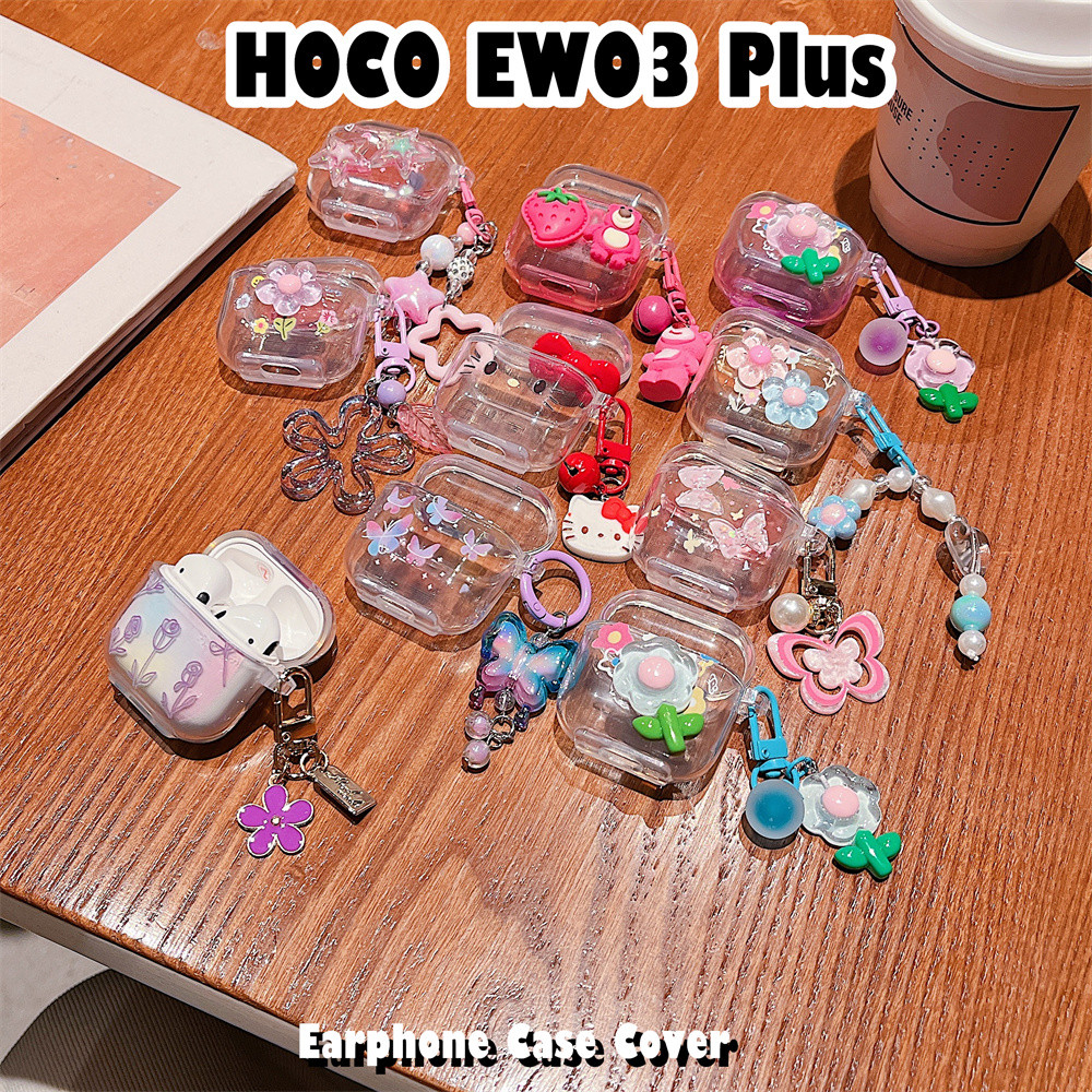 imamuraFor HOCO EW03 Plus Case Casing Soft Silicone Headphone Case Cartoon Creative Patterns