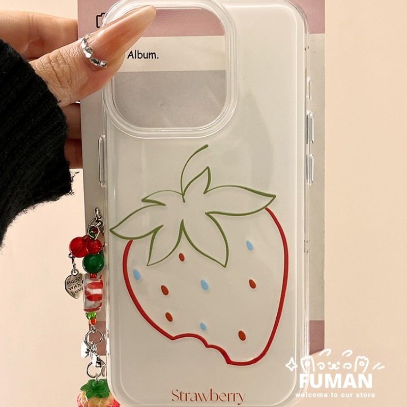 สไตล์เกาหลีสายสตรอเบอร์รี่ปลอกสําหรับ Honor X9C X9B X9A X9 X7A X60 X60i X50 Pro Magic 7 Pro 4 Lite X