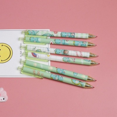 ปากกาเจลลายการ์ตูน Student and Office Pen Cute Little Dinosaur Smile shop 607 Pen
