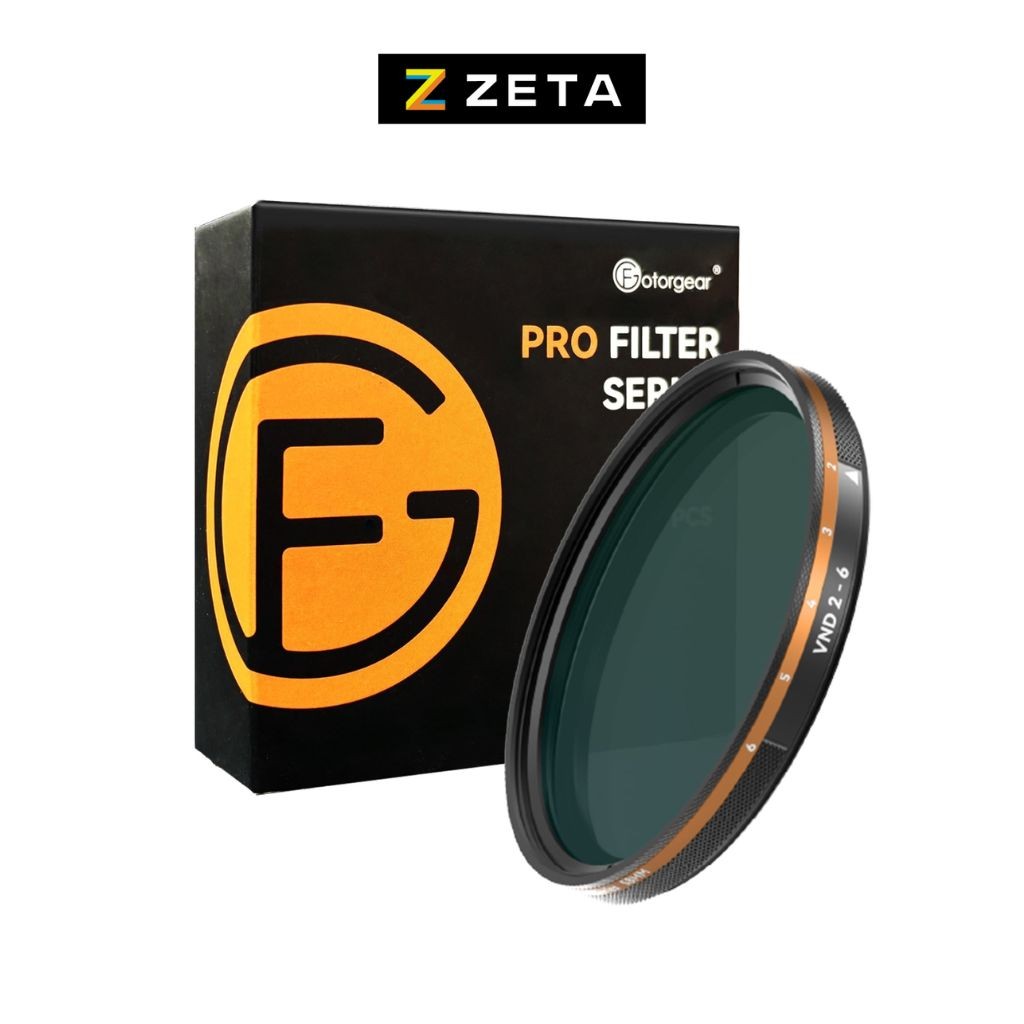 Fotorgear VND Filter ฟิลเตอร์กรองแสง ช่วงการกรองแสง 2-6 ขนาด 58mm & 67mm ถ่ายภาพ