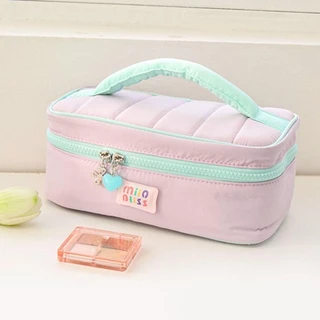 จัดส่งจากประเทศไทยกระเป๋าเครื่องสําอางBRIL, Girl Series Storage Handbag Portable Travel Cosmetic Handbag, Contrast Color Small Fresh Large Capacity Wash Bags