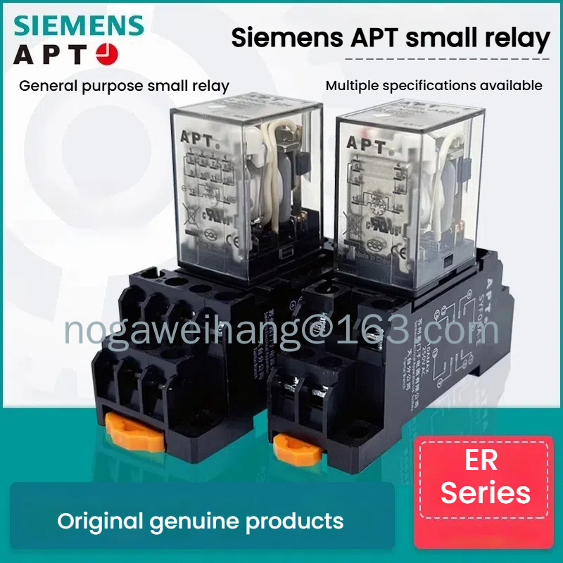 SIEMENS APT รีเลย์ขนาดเล็ก ER4CL ER2EL-D24 A220 พร้อมหลอดไฟ DC24V 2N O 2N C
