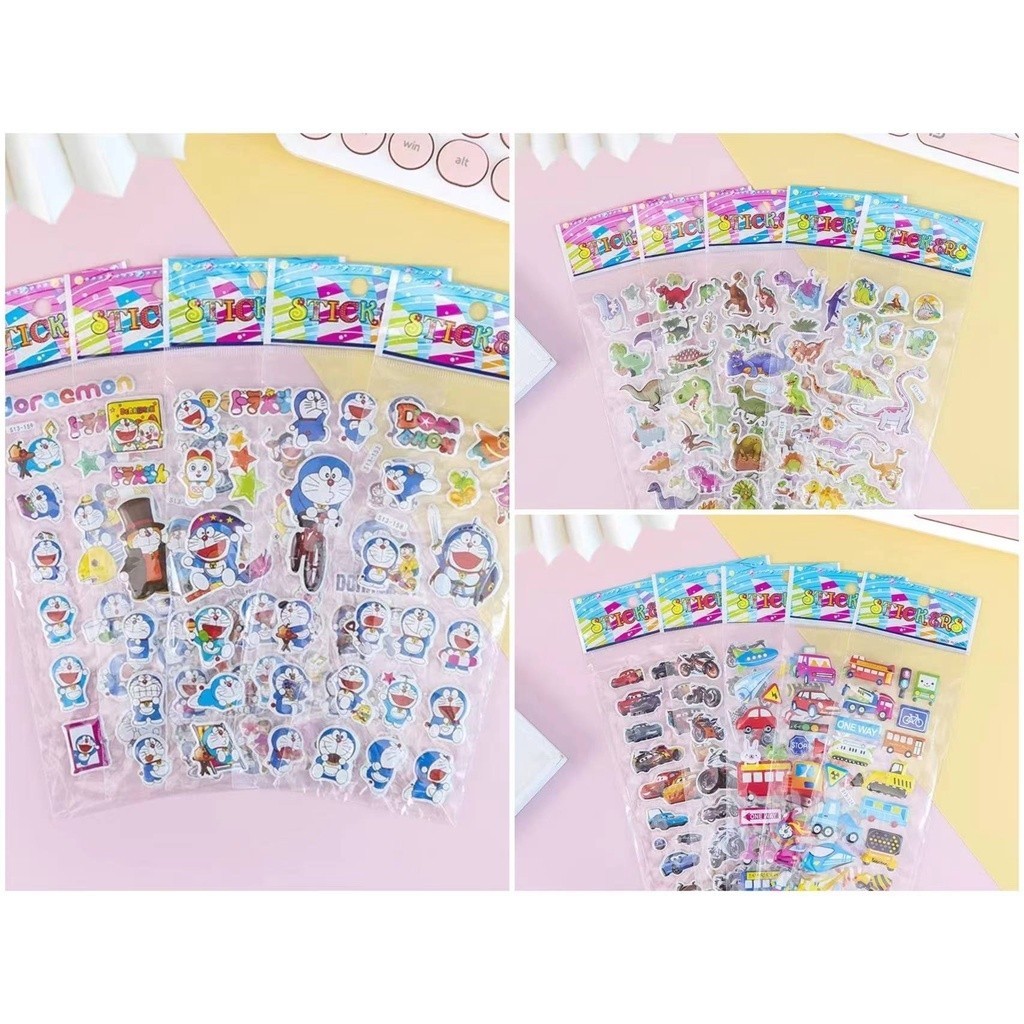 OSM ACC RENDOM RAISED STICKERS / CHILDRENS CHARACTER STICKERS