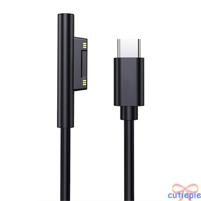 Cutie Supply Charger Adapter Fast สายชาร์จ Type C Power 15V 3A PD สําหรับ Surface 7 6 54 3 Book 2