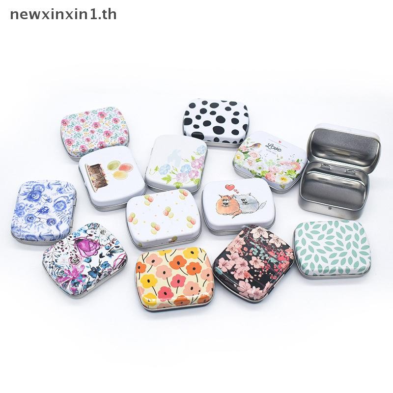*NT * Mint Candy Box Iron Can Lozenges Health Care Hangover Medicine กล่องเหล็กขนาดเล็กกล่องหอยขนาดเล็กกล่องเหล็กบรรจุภัณฑ์ {T}