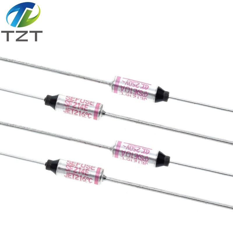 10pcs SF214E DIP SEFUSE Cutoffs สําหรับ NEC ความร้อนฟิวส์ 216 C 216 องศา 10A 250V เซลเซียสวงจรตัดฟิว