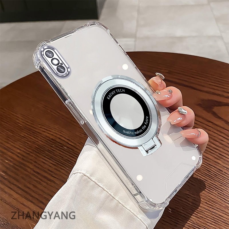 สําหรับ iPhone X Xs Xr Xs Max Clear กรณีหนาชุบซิลิโคน ShockProof เคสโทรศัพท์ CCCCA10 - รูปที่ 6