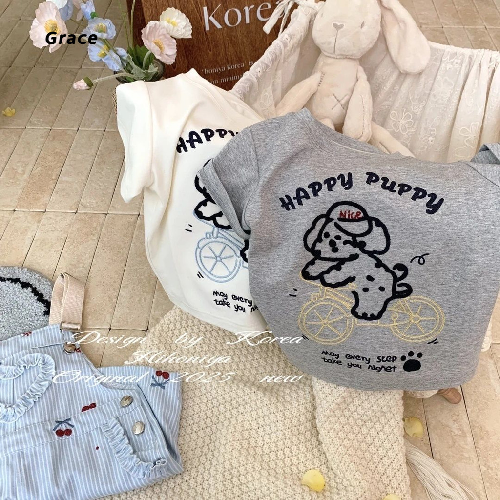 [Grace] (Ready Stock) เสื้อยืดแขนสั้นเด็ก Summer Printing Casual Top GR1512 #