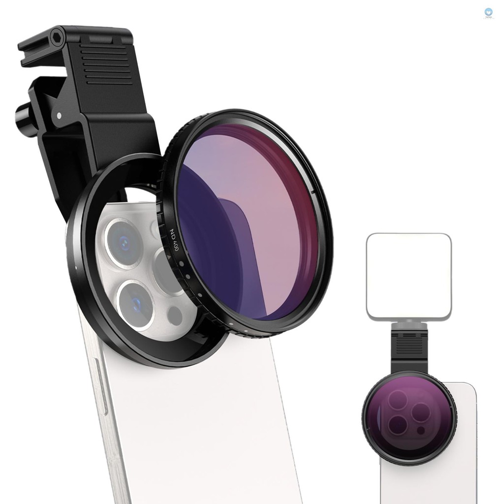 67 มม.ตัวแปร ND Filter สําหรับโทรศัพท์กล้องเลนส์ ND2-ND400 ปรับ Neurtal Density Filter พร้อมกรองโทรศ