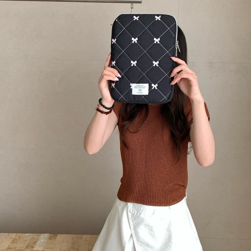 กระเป๋าแล็ปท็อป Heart-Shaped Bow Inner liner Bag Anti-shock สําหรับ 10-11 นิ้ว 13-14 นิ้ว 15-15.6 นิ้ว - รูปที่ 6