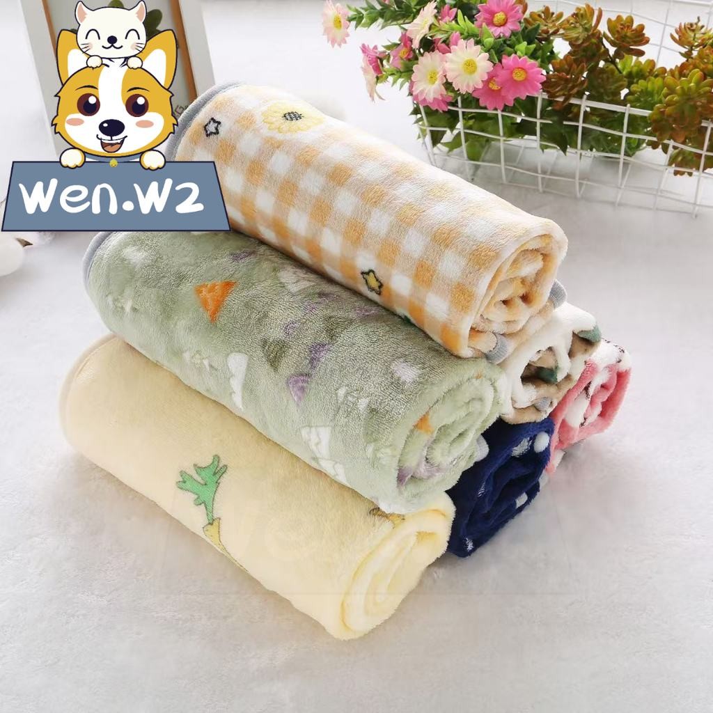 wen.W2 ผ้าห่มสัตว์เลี้ยง ขนนุ่มอบอุ่น ซักได้ ลายน่ารัก แมว-สุนัข thumbnail 8