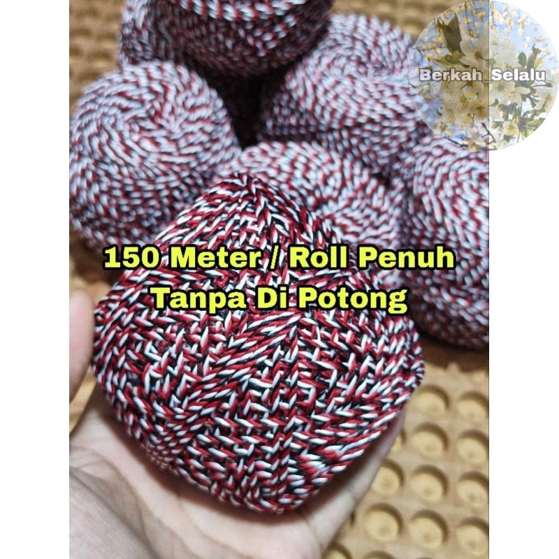 Daridtu Bali สร้อยข้อมือเชือก 150 เมตร 3 สีเชือกห่อด้าย 1 ม้วนด้ายเต็ม 2 มม. Berkah_Alway