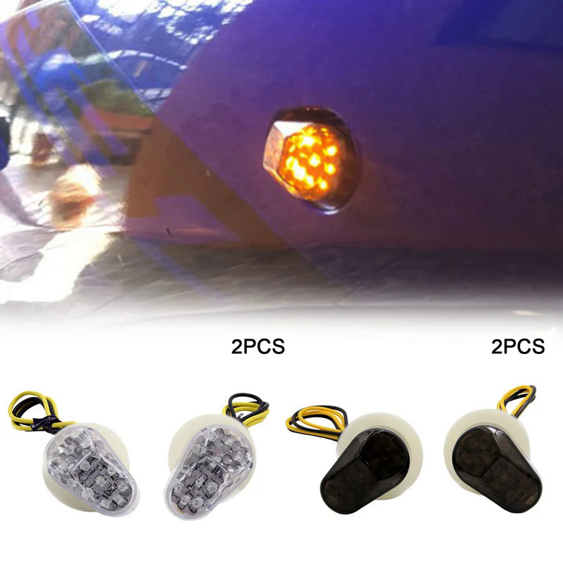 DC 12V Motorcycle Turn Signals LED Indicator flashing photoflash Lights Bulb for Yamaha YZF R1 R6 R6
