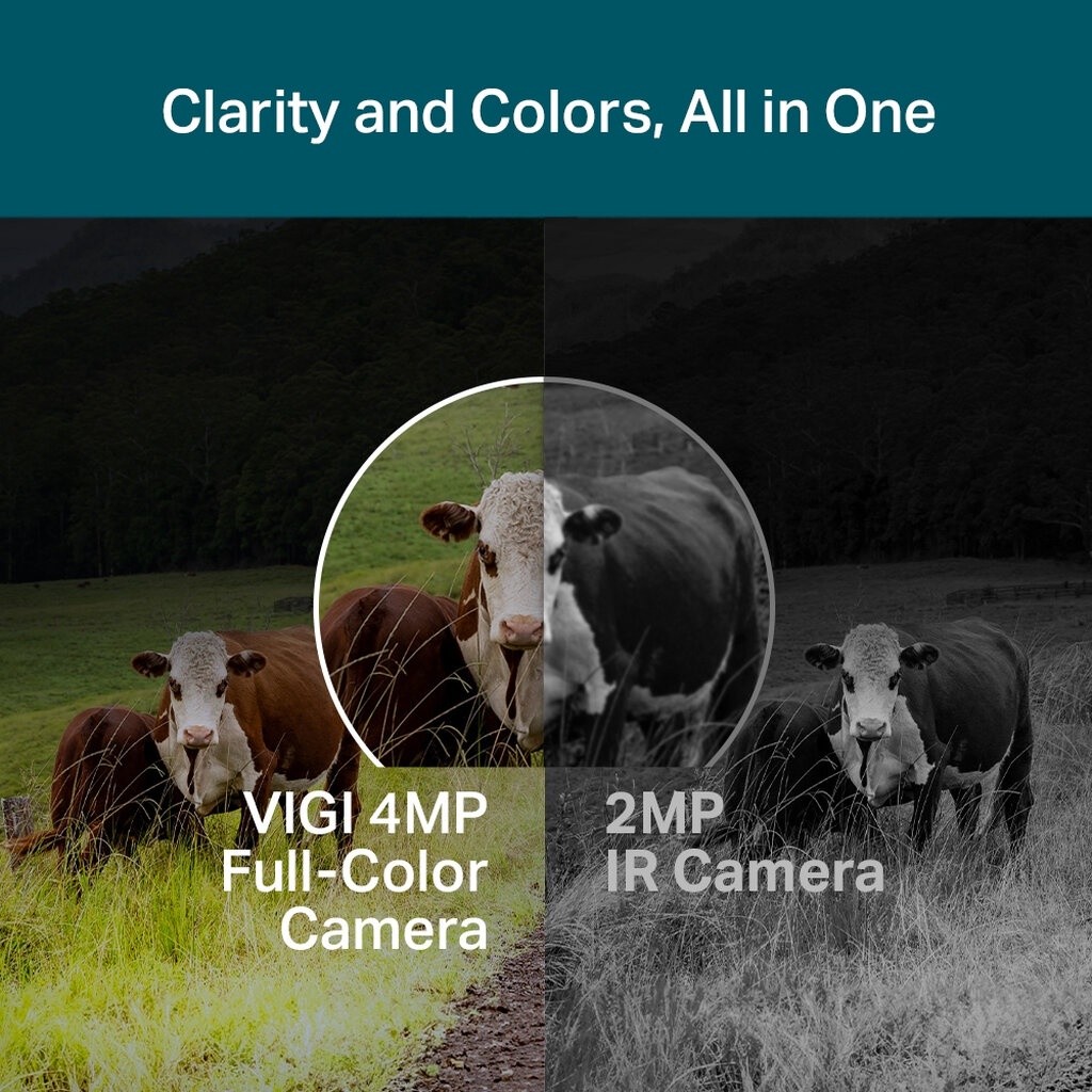 TP-LINK VIGI C540-4G 4MP OUTDOOR FULL-COLOR PAN TILT NETWORK CAMERA กล้องวงจรปิดภายนอก