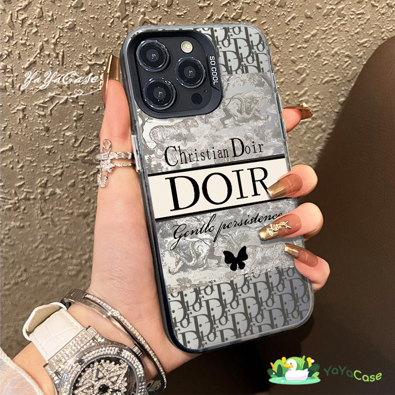 🦢สำหรับ iPhone11 16 13 Case For เคสไอโฟน14 15 12 PRO MAX X XR XS MAX 7 8 PLUS Doir Style กรณีโทรศัพท