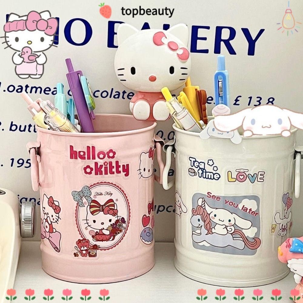 ท็อปบิวตี้ ที่ใส่ปากกา, กล่องดินสอพลาสติกความจุขนาดใหญ่, ที่เก็บแปรงแต่งหน้า อิน ซินนามอนโรล เด็กนักเรียน
