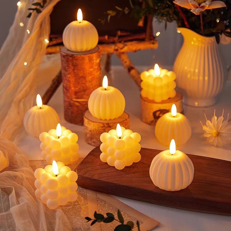 สร้างสรรค์เทียนรูปไฟกลางคืนห้องนอนข้างเตียงนอนโคมไฟภาพ พี เชือก ตกแต่งบ้าน - รูปที่ 7