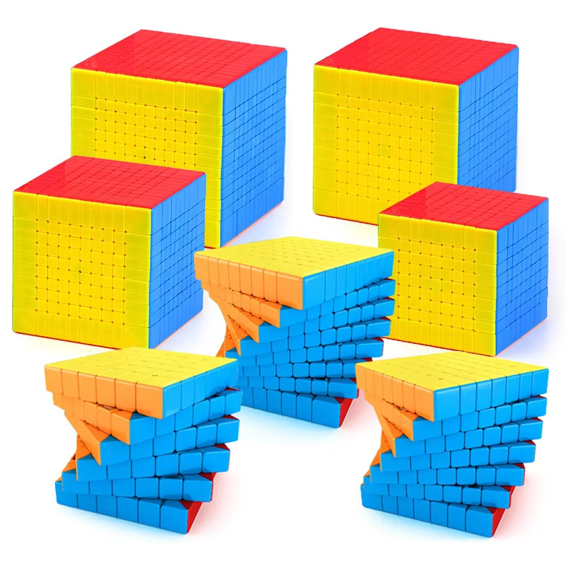 Moyu Meilong 8x8 9x9 10x10 11x11 12x12 13x13 Magic Cubes ความเร็วปริศนาก้อนของเล่น Professional ปริศนา Cubo MagicoToys ความเร็ว Cube