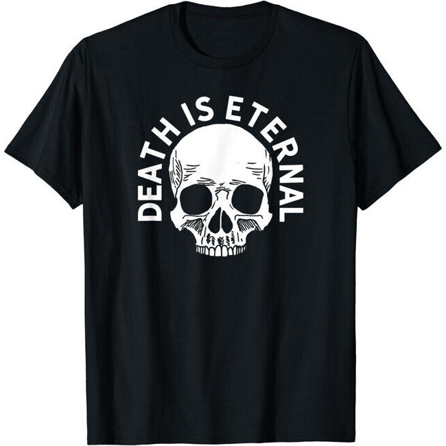 Death Is Eternal Creepy Skull Pastel Goth ฮาโลวีน Nihilist เสื้อยืด