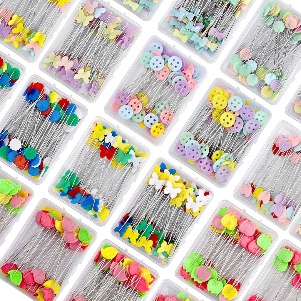 50/100 ชิ้นความปลอดภัย Pin Headscarf Pin กล่องตําแหน่ง Pin DIY เย็บเครื่องมือ
