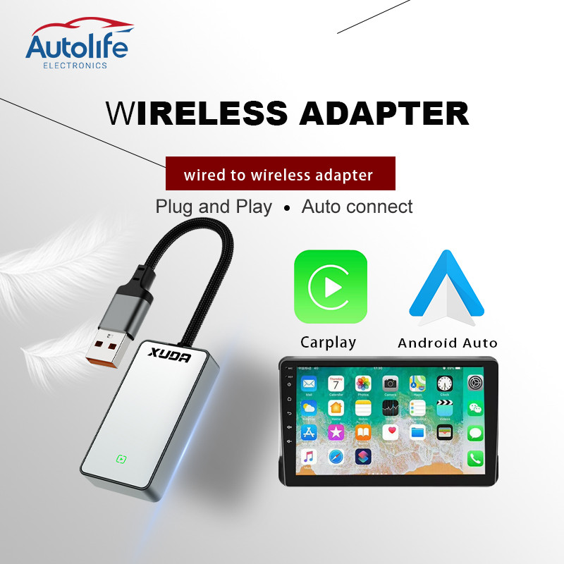 Wireless CarPlay Plug and Play Android auto ไร้สาย apple carplay ไร้สายUSB Dongle Fast Connect