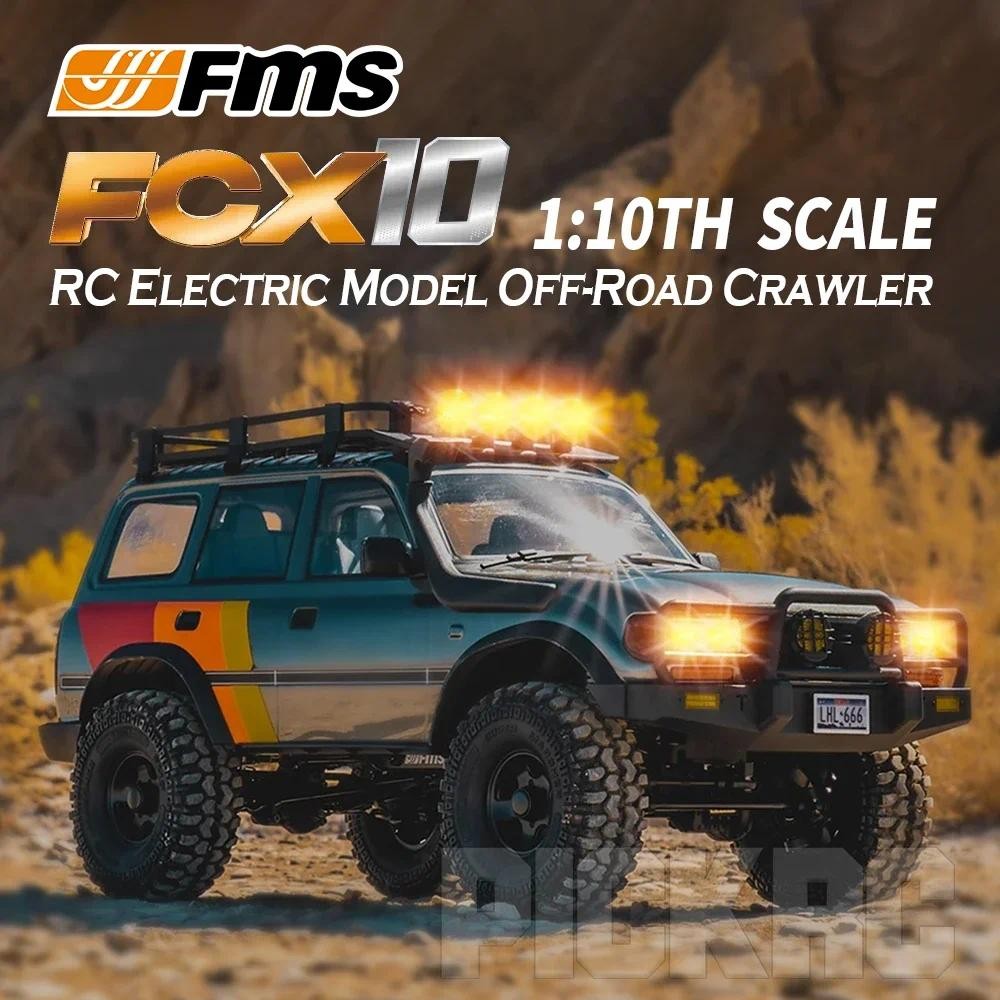 FMS FCX10 LC80 Land Cruiser 1/10 RC รีโมทคอนโทรลไฟฟ้ารุ่นรถ Rock Crawler ของเล่นเด็กผู้ใหญ่