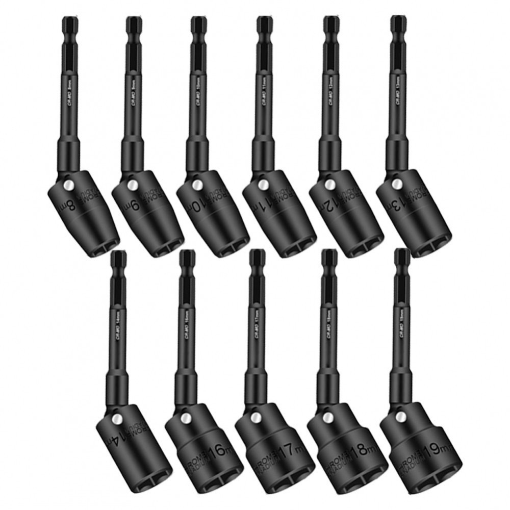 อะแดปเตอร์ Hex Shank Chrome Vanadium Steel ความแข็งสูงสําหรับเครื่องจักรต่างๆ