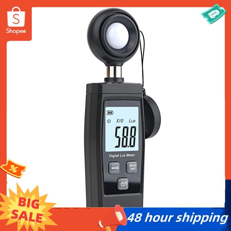 พร้อมสต็อก Digital Lux Meter 0-200, 000 Lux Digital LCD Pocket Light Meter Lux/FC วัดเครื่องทดสอบ Il