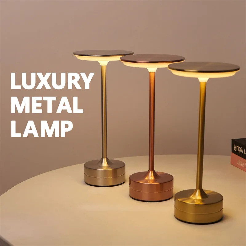 5v USB ชาร์จโคมไฟตั้งโต๊ะ Touch Sensor เดสก์ท็อป LED Night Light โคมไฟอ่านหนังสือไร้สายสําหรับร้านอาหารในร่มโรงแรมบาร์ตกแต่งห้องนอน Light