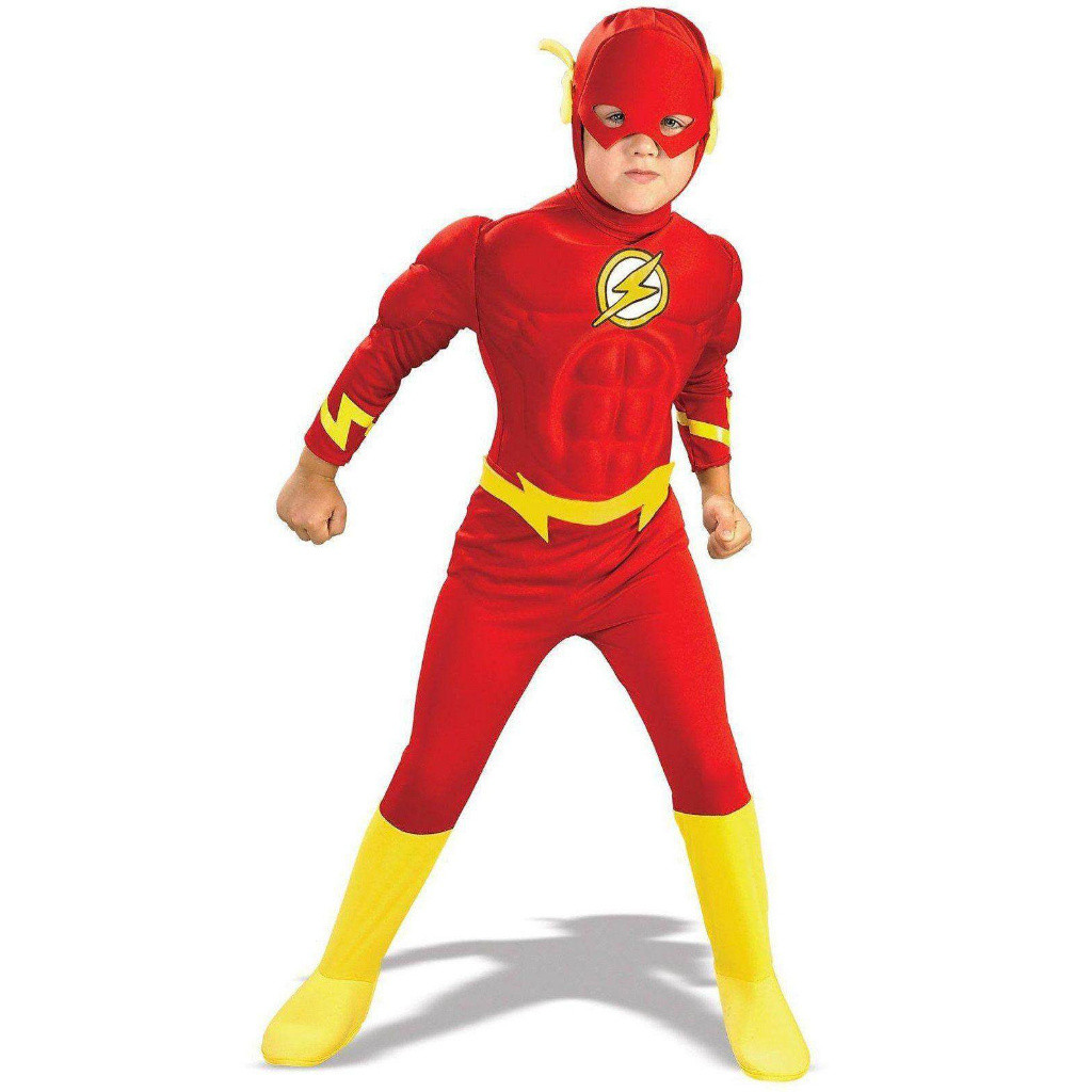 ซูเปอร์ฮีโร่ [Uhome]muscle The Flash Spiderman เสื้อ Superman คอสเพลย์เครื่องแต่งกายชุดเด็ก Mla8 [Uh