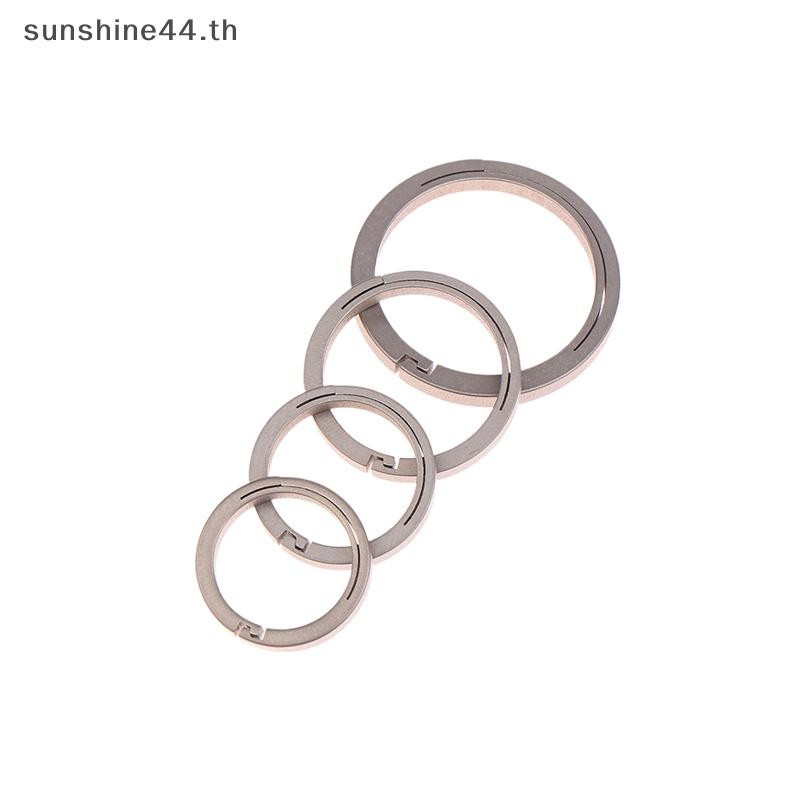 FOURSUN ไทเทเนียมแบนแหวนเชือก Drop หัวเข็มขัดกุญแจรถผู้ถือแหวน Quickdraw พวงกุญแจ Carbiner อุปกรณ์เสริม Gadgets TH - รูปที่ 7