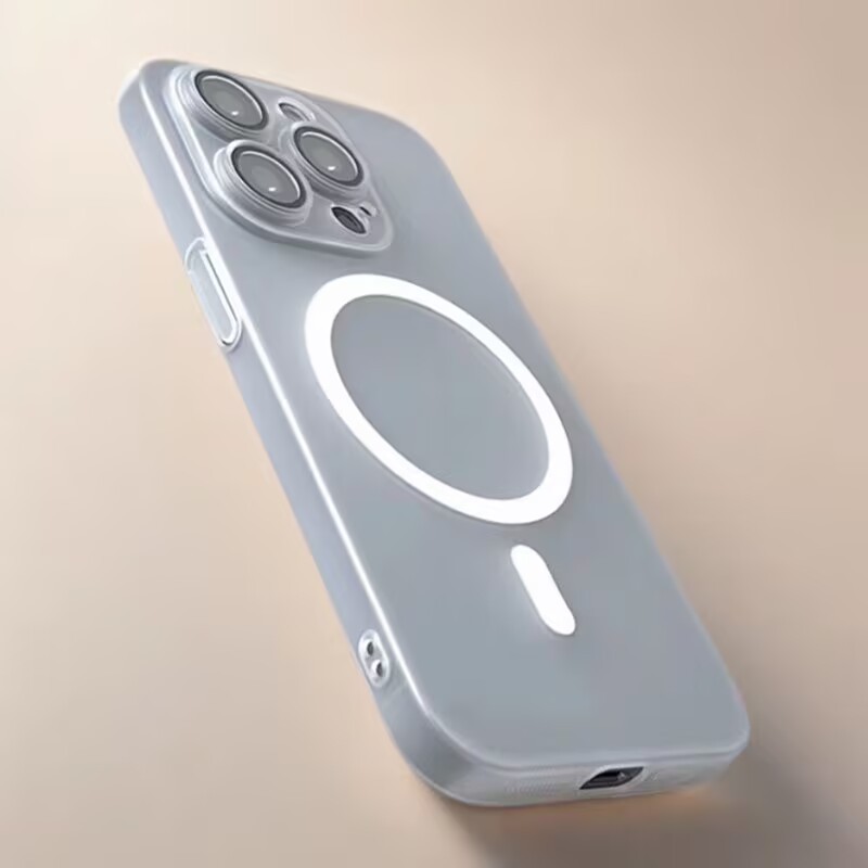 โปร่งแสง บางเฉียบ พลาสติก แบบแข็ง กันรอยเลนส์กล้อง แม่เหล็ก เคสไอโฟน สําหรับ iPhone 16 15 14 13 12 11 Pro Max 14 15 Plus - รูปที่ 7